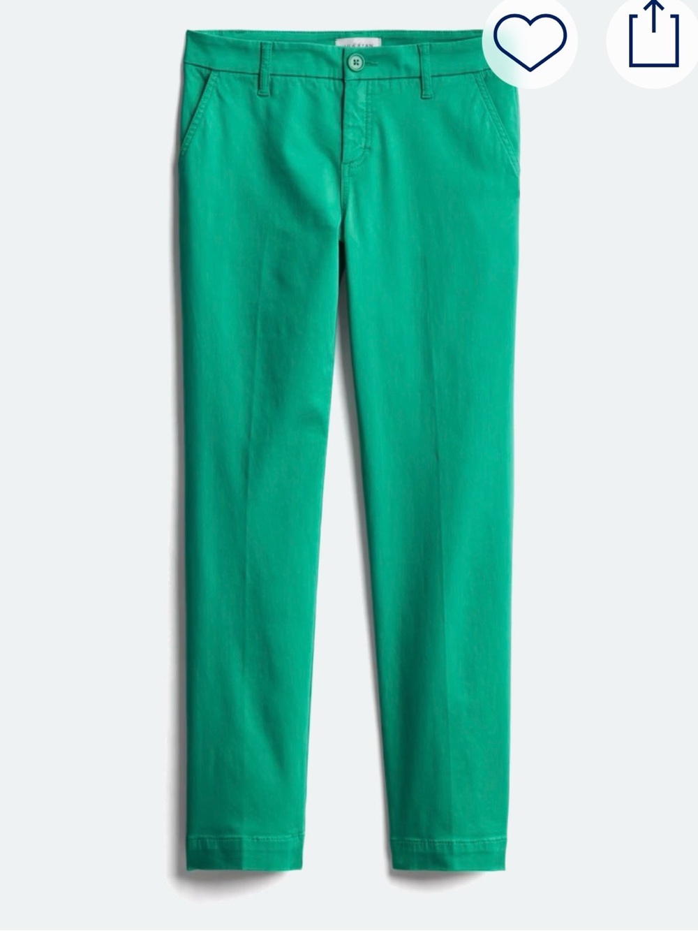 Green Lila Ryan Melina Straight Leg Pants with Stretch. Size 6